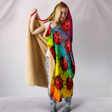 Lady Bug Swirl Hooded Blanket - Tie Dye