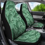 Turtle Swirl Car Seat Covers - Green