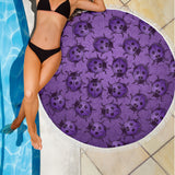 Lady Bug Swirl Beach Blanket - Purple
