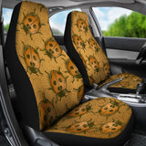 Lady Bug Swirl Car Seat Covers - Orange