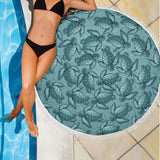Turtle Swirl Beach Blanket - Teal