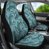 Turtle Swirl Car Seat Covers - Teal