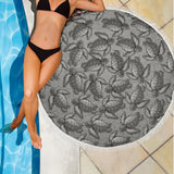 Turtle Swirl Beach Blanket - Gray