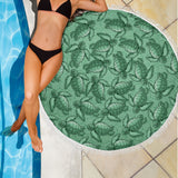 Turtle Swirl Beach Blanket - Green