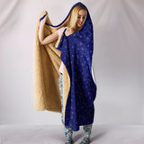 Bitcoin Circuit Board Hooded Blanket - Purple