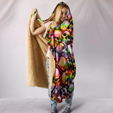 Skull Pile Hooded Blanket - Tie Dye