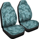 Turtle Swirl Car Seat Covers - Teal