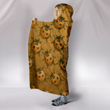Lady Bug Swirl Hooded Blanket - Orange