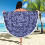 Turtle Swirl Beach Blanket - Purple