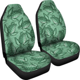 Turtle Swirl Car Seat Covers - Green