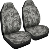 Turtle Swirl Car Seat Covers - Gray