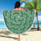 Turtle Swirl Beach Blanket - Green