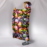 Skull Pile Hooded Blanket - Tie Dye