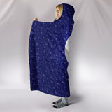 Bitcoin Circuit Board Hooded Blanket - Purple