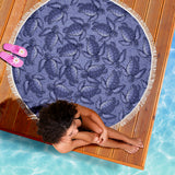 Turtle Swirl Beach Blanket - Purple