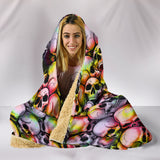 Skull Pile Hooded Blanket - Tie Dye