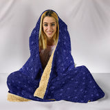 Bitcoin Circuit Board Hooded Blanket - Purple