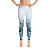 Turtle Fade Women's Leggings - Teal/White