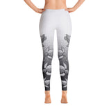 Turtle Fade Women's Leggings - Gray/White