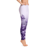 Turtle Fade Women's Leggings - Purple/White