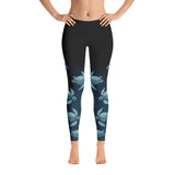 Turtle Fade Women's Leggings - Teal/Black