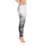 Turtle Fade Women's Leggings - Gray/White