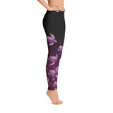 Turtle Fade Women's Leggings - Mauve/Black