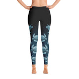 Turtle Fade Women's Leggings - Teal/Black