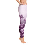 Turtle Fade Women's Leggings - Mauve/White