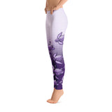 Turtle Fade Women's Leggings - Purple/White
