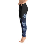 Turtle Fade Women's Leggings - Blue/Black