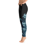 Turtle Fade Women's Leggings - Teal/Black